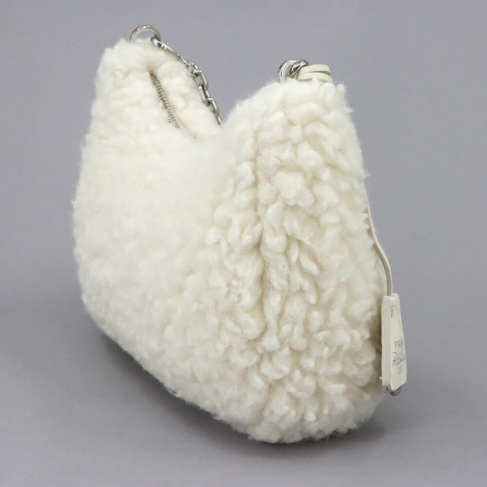 Prada Edition Shoulder Bag Wool Silk Cashmere White - Picture 4 of 8